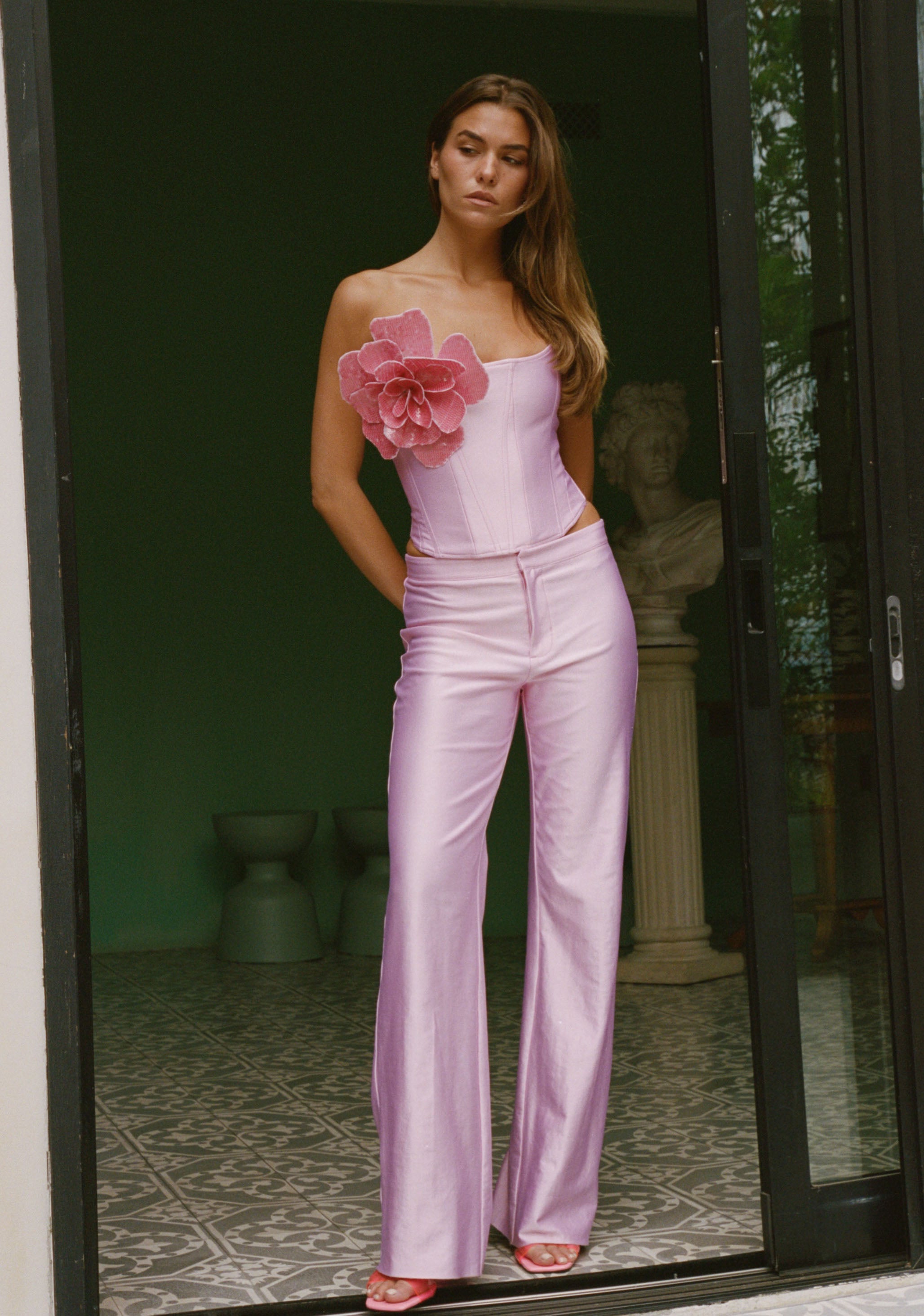 Cupids Pink Low-Rise Trouser XS / Cupids Pink