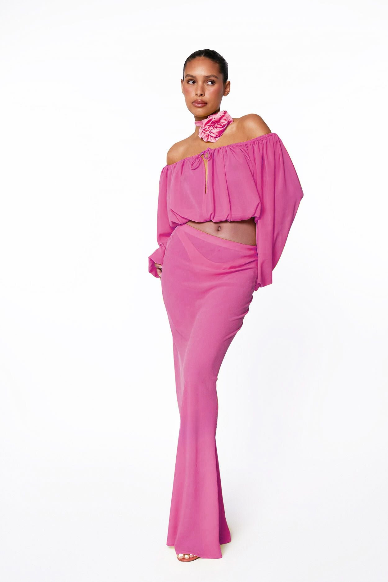 Watermelon Sheer Shimmy x Flow Blouse Bundle – Rezek Studio